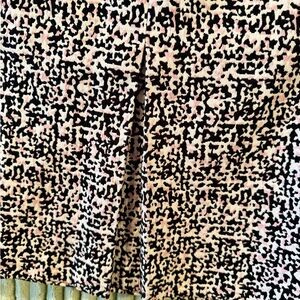 Talbots Pink and Black Abstract Skirt. New.